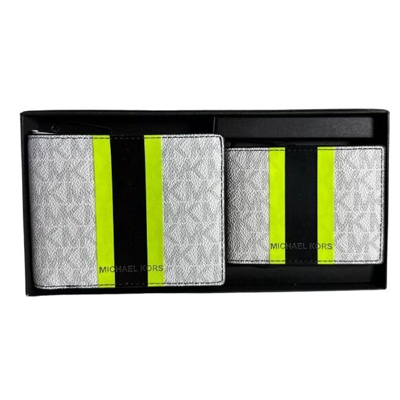 Michael Kors Men's Gifting MK Signature Wallet Billfold Box Set - Picture 1 of 6